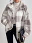 Jacket | Oversized Silhouette, Large Plaid Pattern 0
