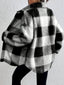 Jacket | Oversized Silhouette, Large Plaid Pattern 6