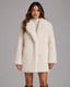 Jacket | Plush Faux Fur, Shawl Collar, Mid-Thigh Length 0
