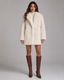 Jacket | Plush Faux Fur, Shawl Collar, Mid-Thigh Length 1