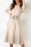 Jumper Dress | Cable Knit Detail, Tie Waist 2