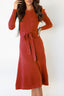 Jumper Dress | Cable Knit Detail, Tie Waist 9