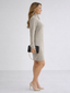 Knit Dress | Ribbed Texture, Turtleneck Neckline 1