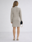 Knit Dress | Ribbed Texture, Turtleneck Neckline 2