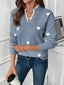 Knit Sweater | Heart Print, Lace-Trimmed V-Neckline 5