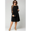 Lace Dress | Round Neckline, Long Slit Sleeves 0