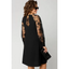 Lace Dress | Round Neckline, Long Slit Sleeves 2