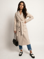 Women’s Longline Double Breasted Belted Overcoat