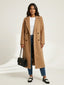 Women’s Longline Double Breasted Belted Overcoat