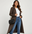 Women’s Longline Double Breasted Belted Overcoat
