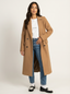 Women’s Longline Double Breasted Belted Overcoat