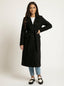 Women’s Longline Double Breasted Belted Overcoat