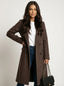 Women’s Longline Double Breasted Belted Overcoat