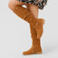 Women’s Knee High Slouch Boots with Ankle Strap