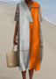 Linen Dress | V-Neck, Short Sleeves 1