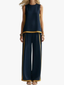 Linen Set | Loose Fit, Two-Tone Edging 1