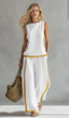 Linen Set | Loose Fit, Two-Tone Edging 3