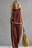 Linen Set | Loose Fit, Two-Tone Edging 6