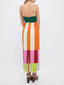 Long Sleeve Maxi Dress | Vibrant Multicolor Design, Flattering Silhouette 3