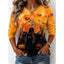 Long Sleeve Top | Halloween Witch Graphic, Crew Neckline 3