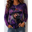 Long Sleeve Top | Halloween Witch Graphic, Crew Neckline 5