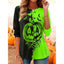 Long Sleeve Top | Pumpkin Print, Crew Neckline 2