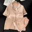 Lounge Set | Button Front Top, Elastic Waist Shorts 1