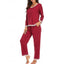 Lounge Set | V-Neck Top, Elastic Waist Trousers 2