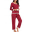 Lounge Set | V-Neck Top, Elastic Waist Trousers 3