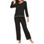 Lounge Set | V-Neck Top, Elastic Waist Trousers 6