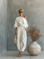 Loungewear Set | Off-Shoulder Top, Tapered Pants 1
