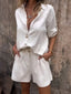 Loungewear Set | Oversized Blouse, High-Waisted Shorts 2