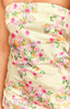 Women's Yellow Bloom Fitted  Maxi Dress