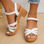 Women's Braided Block Heel Sandals