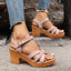 Women's Braided Block Heel Sandals