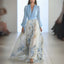 Maxi Dress | Floral Pattern, Flowing Silhouette 0