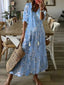 Maxi Dress | Geometric Print, Adjustable Tie Details 2