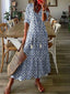 Maxi Dress | Geometric Print, Adjustable Tie Details 5