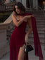 Maxi Dress | High Neckline, High Slit Design 7