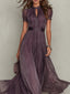 Maxi Dress | Keyhole Neckline, Lace Accents 3