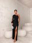 Maxi Dress | One-Shoulder Design, Knot Detail 2