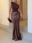 Maxi Dress | One Shoulder Neckline, Pleated Design 4