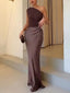 Maxi Dress | One Shoulder Neckline, Pleated Design 5