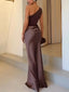 Maxi Dress | One Shoulder Neckline, Pleated Design 6
