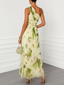 Maxi Dress | One Shoulder Neckline, Ruffle Detail 1