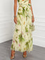 Maxi Dress | One Shoulder Neckline, Ruffle Detail 3