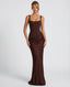 Maxi Dress | Satin Corset Detail, Sleeveless Silhouette 0