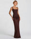 Maxi Dress | Satin Corset Detail, Sleeveless Silhouette 2