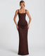Maxi Dress | Satin Corset Detail, Sleeveless Silhouette 3