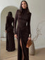 Maxi Dress | Sculpted Fit, Thigh-High Slit 0